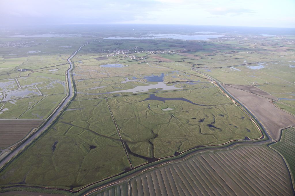 La réserve vue du ciel
